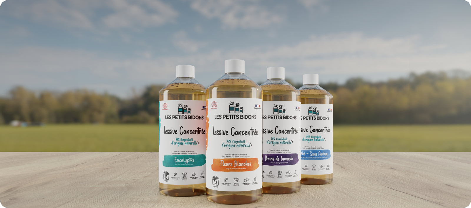 Gamme de lessive naturelle et écologique  - Les Petits Bidons
