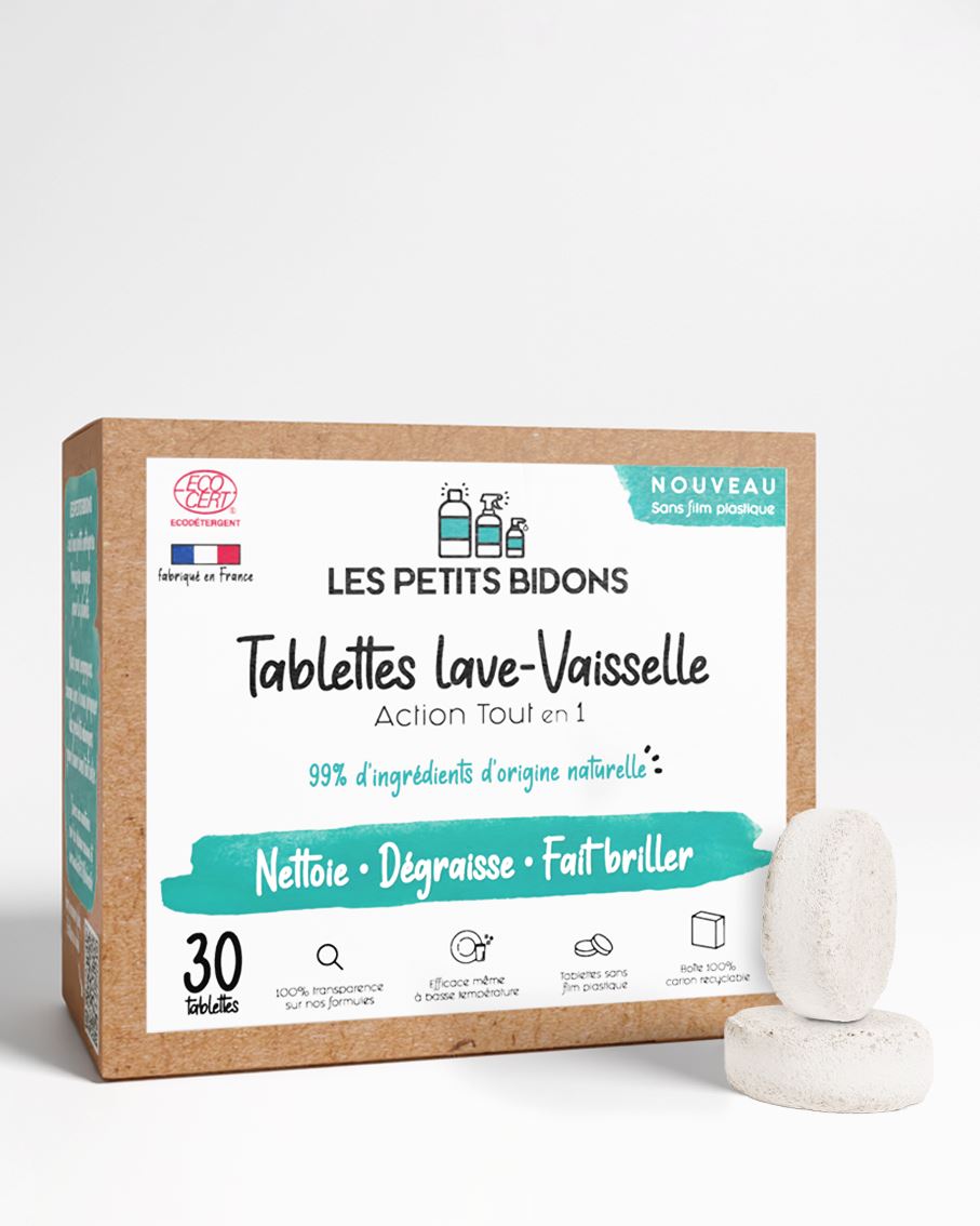 Tablettes Lave-Vaisselle produit ménager écologique Les Petits Bidons 