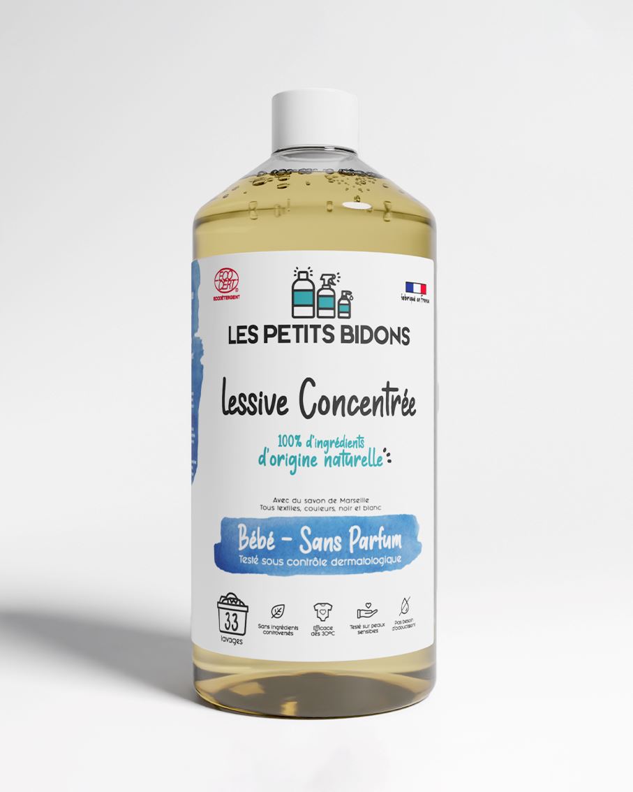 Lessive Liquide Bébé Et Peaux Sensibles LE CHAT : le bidon de 1,6L à Prix  Carrefour