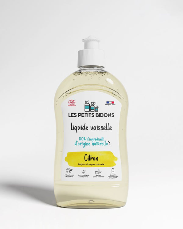 Liquide vaisselle écologique parfum citron frais 100% naturel