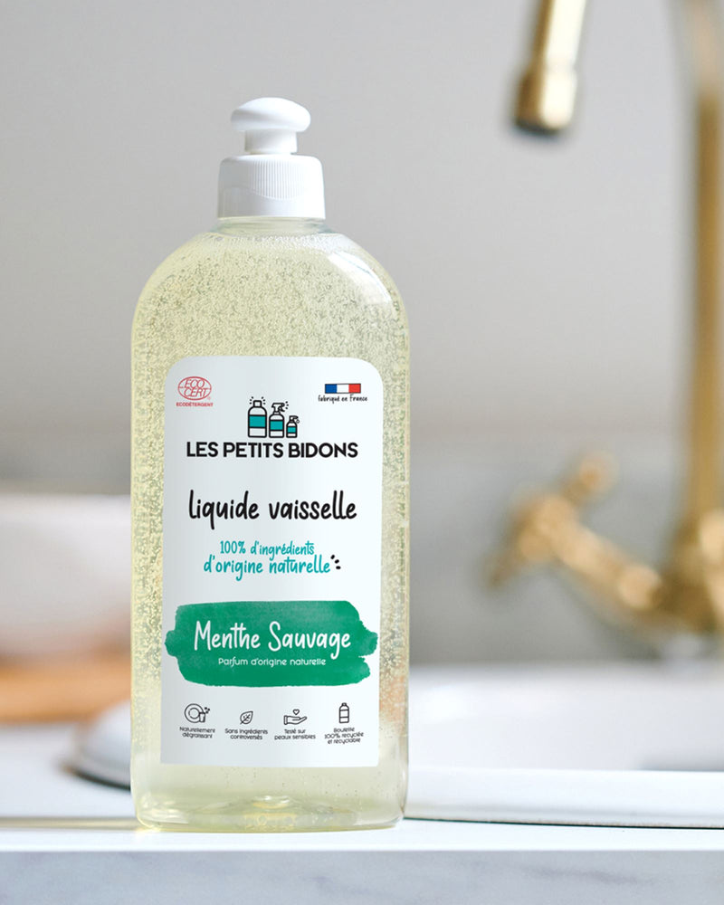 Liquide vaisselle écologique parfum menthe 100% naturel